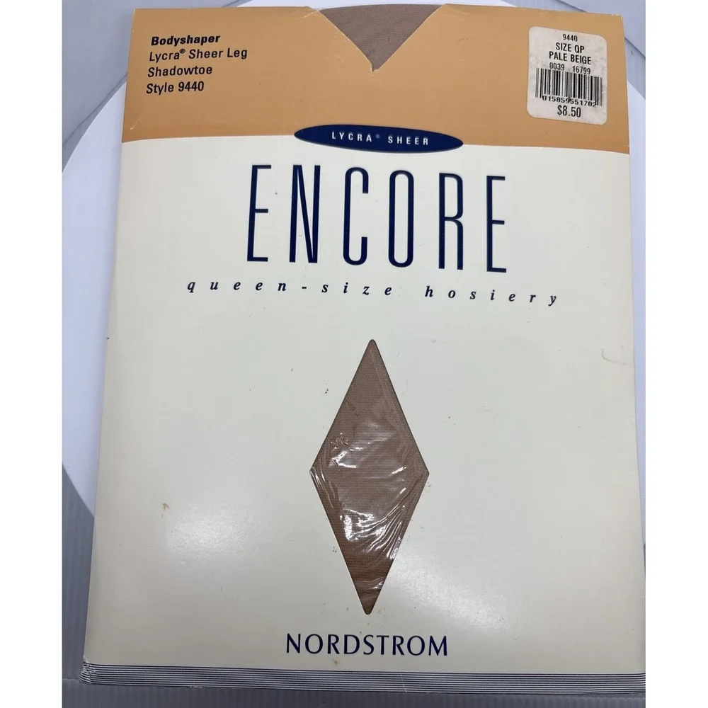 Nylons ENCORE‎ Queen-size Hosiery Bodyshaper Lycra Sheer Shadowtoe Nordstrom